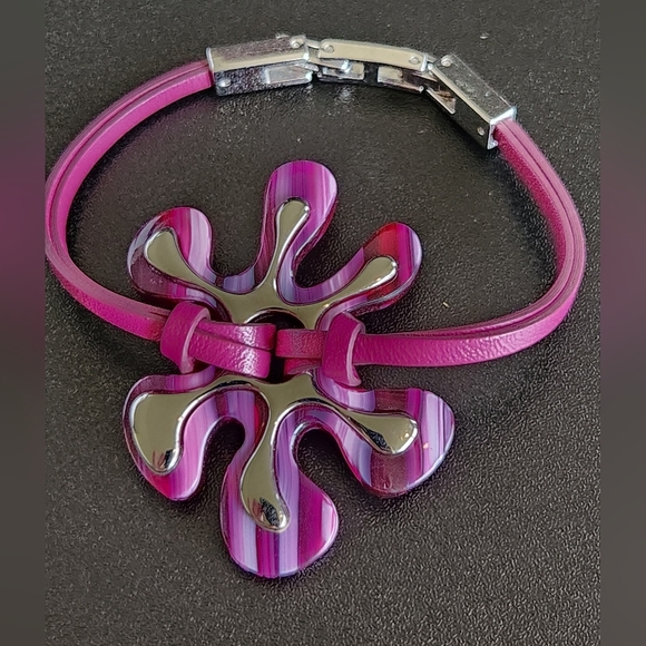 Purple Bracelet Bundle Pink/Purple Is Fossil - Picture 2 of 7